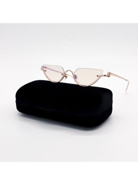 GUCCI NWT Gucci GG1603S 005 Gold Light Purple Cat Eye Women Sungla