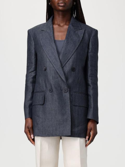 Max Mara Max Mara Women Max Mara Double-Breasted Denim Blazer