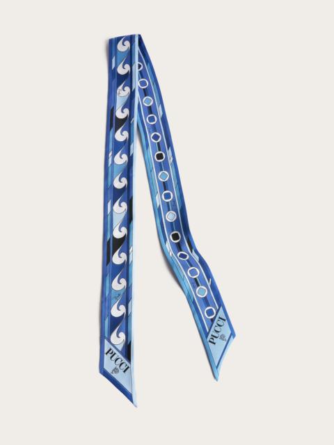 PUCCI VIVARA AND BOUCLÉ PRINT SILK SCARF