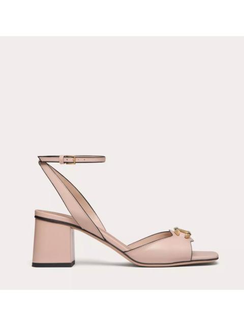Valentino Valentino V-Logo Leather Sandal
