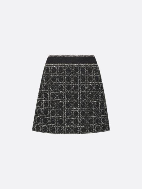 Dior Macrocannage Flared Miniskirt