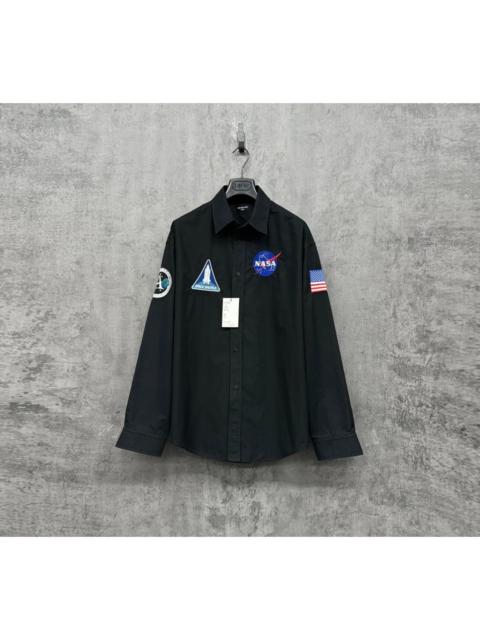 BALENCIAGA Balenciaga Embroidered Medal Logo Shirt