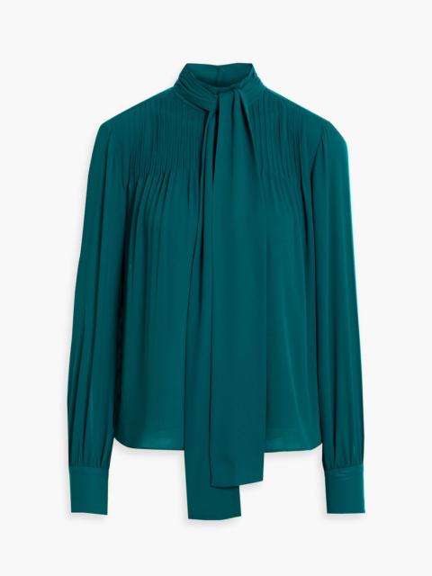 DEREK LAM 10 CROSBY Valentine tie-neck crepe de chine blouse