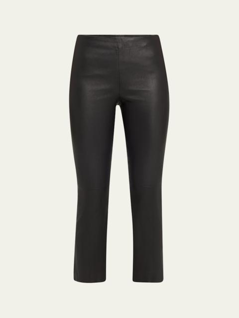Vince Slim Cropped Leather Pants