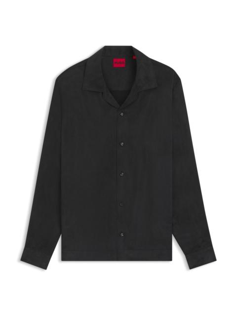 HUGO OVERSIZE-FIT SHIRT IN LUSTROUS TWILL