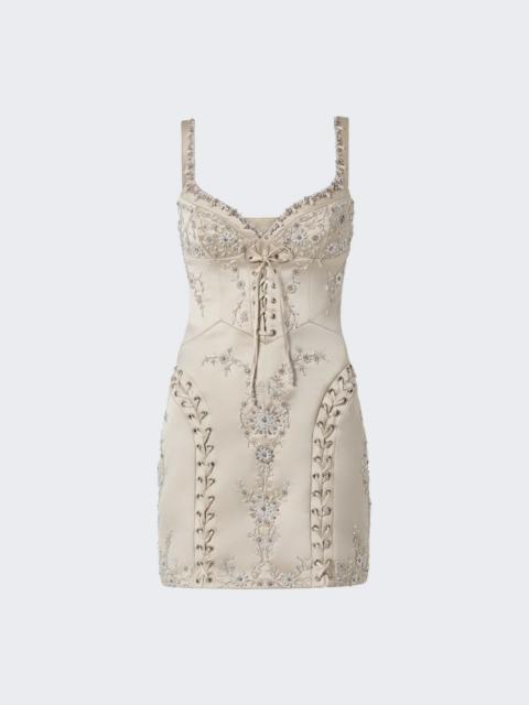 CLIO PEPPIATT Brigitte Mini Dress Champagne