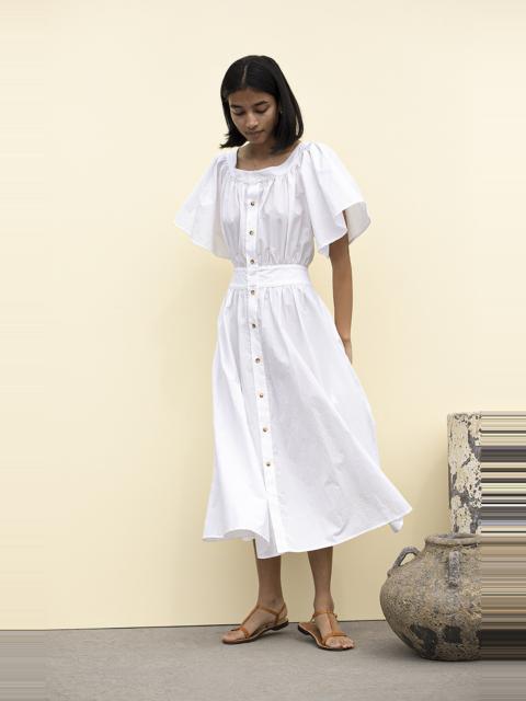 CIAO LUCIA! Anna Cotton Midi Dress white