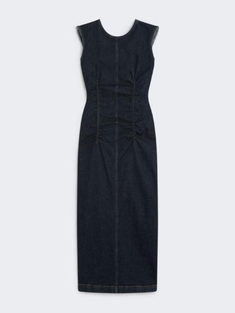 Sportmax Stretch denim spiral dress