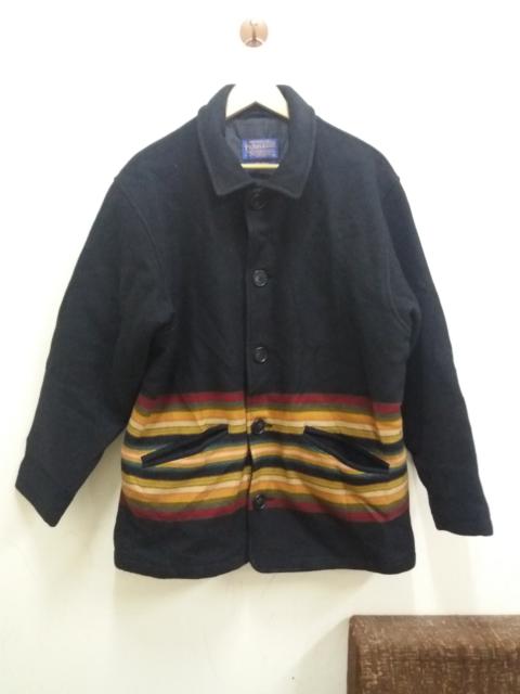 Other Designers Vintage - Rare Pendleton wool jacket colourfull stripe/made in usa