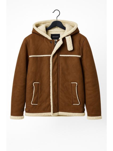 Other Designers Boycott Japan Faux Shearling Hooded Jacket – Brown Winter