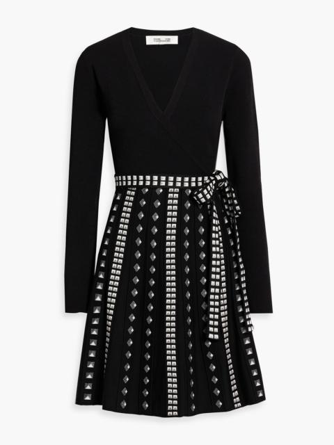 DIANE VON FURSTENBERG Chelsea wrap-effect jacquard-knit dress