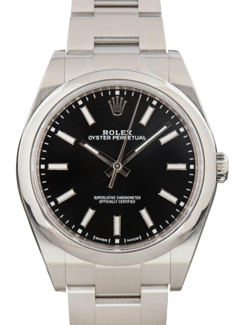 ROLEX Used Rolex Oyster Perpetual 39 Ref 114300 Black Dial