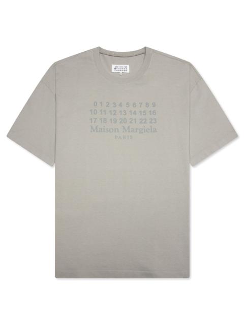 Maison Margiela NUMERIC LOGO T-SHIRT - GREY