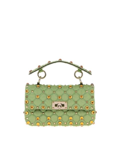 Valentino VALENTINO GARAVANI Rockstud Small Green Top Handle Bag New &