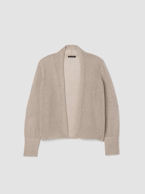 EILEEN FISHER Organic Linen Cotton Cropped Cardigan