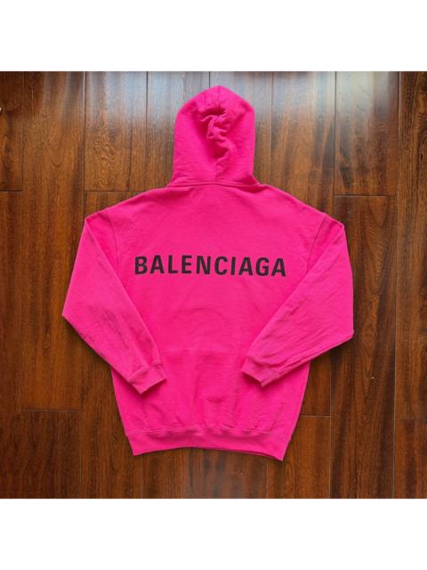 BALENCIAGA Balenciaga Logo Pink Hoodie