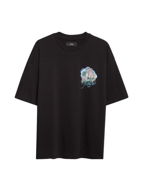 AMIRI Oversize Amiri Hotel Graphic T-Shirt in Black at Nordstrom