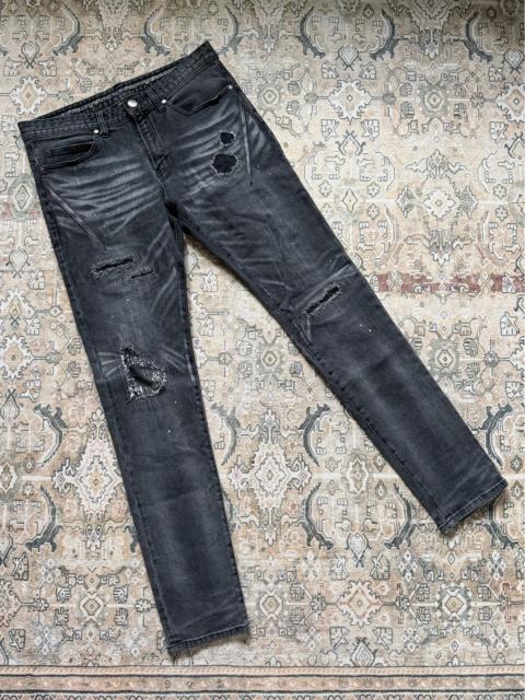 NUMBER (N)INE NUMBER NINE Distressed Patch Note Jeans