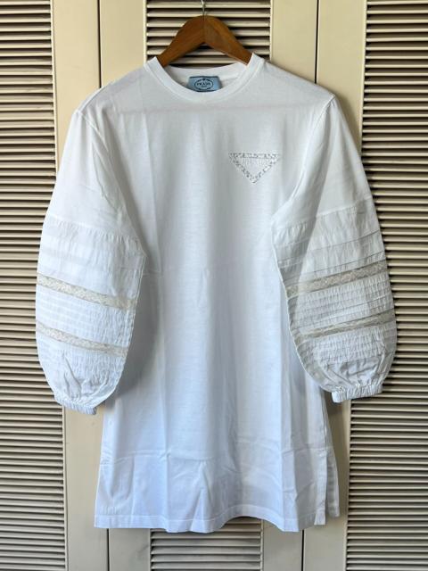 Prada Prada Triangle Logo Dress