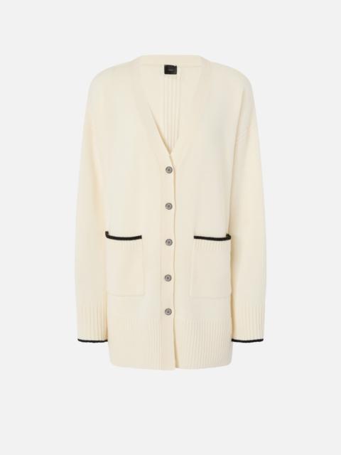 PINKO LONG V-NECK CARDIGAN