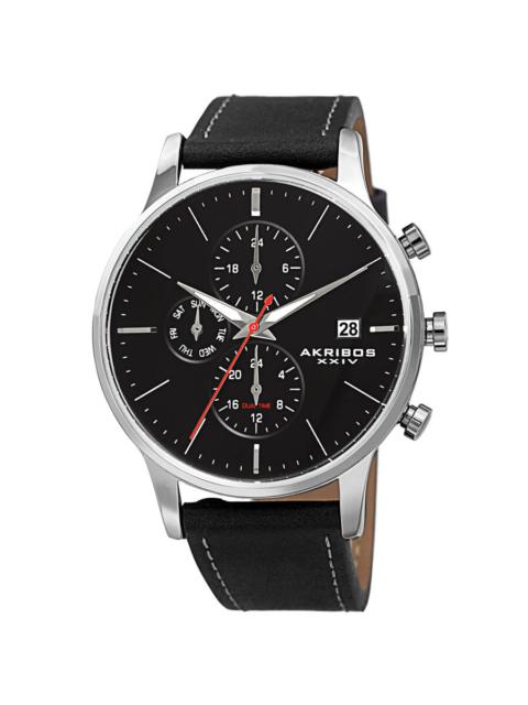 Other Designers Akribos XXIV Quartz Black Dial Men's Watch AK1105SSB-S