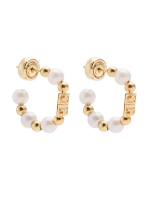 Givenchy 4G Faux Pearl-embellished Hoop Earrings