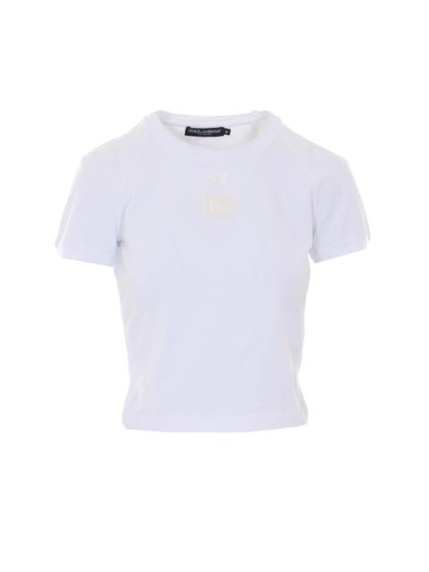 Dolce & Gabbana Dolce&Gabbana Women Dg Patch Logo T-Shirt