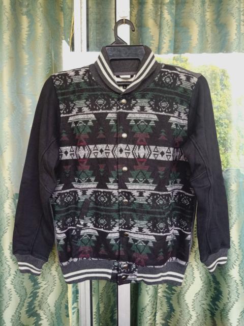 Other Designers Japanese Brand - NEUTRAL INFINITY BOMBER JACKET NAVAJO PATTERN