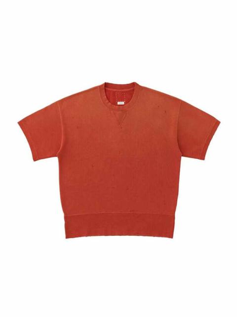 visvim COURT SWEAT S/S CRASH RED