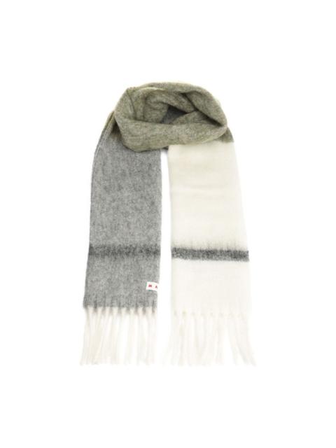 ombre fringed scarf