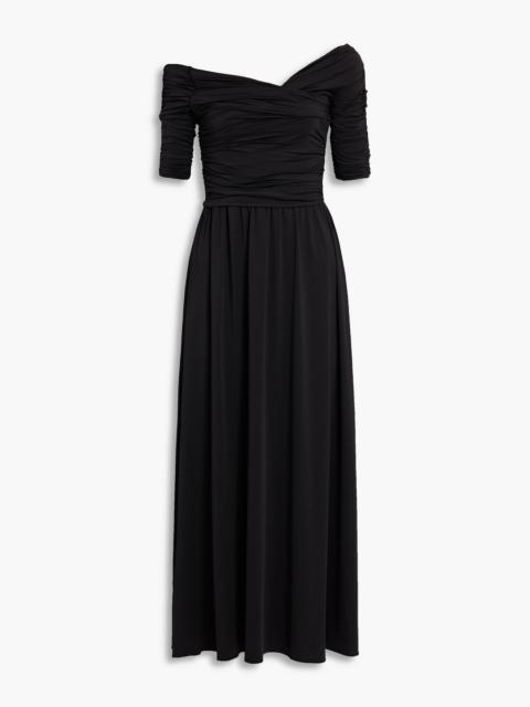 Altuzarra Charlotte off-the-shoulder ruched stretch-jersey maxi dress