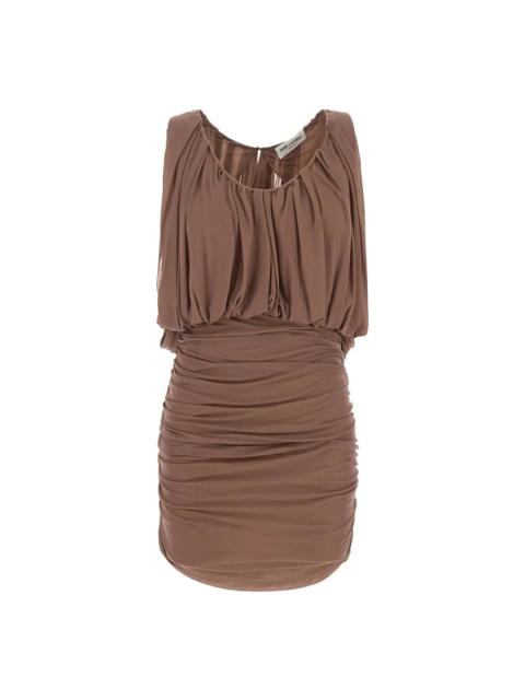 SAINT LAURENT Draped Mini Dress