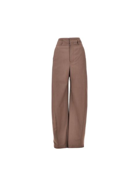 Lemaire Lemaire Tropical Wool Baggy Pants Brown