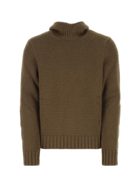Bottega Veneta Mud Wool Blend Sweater