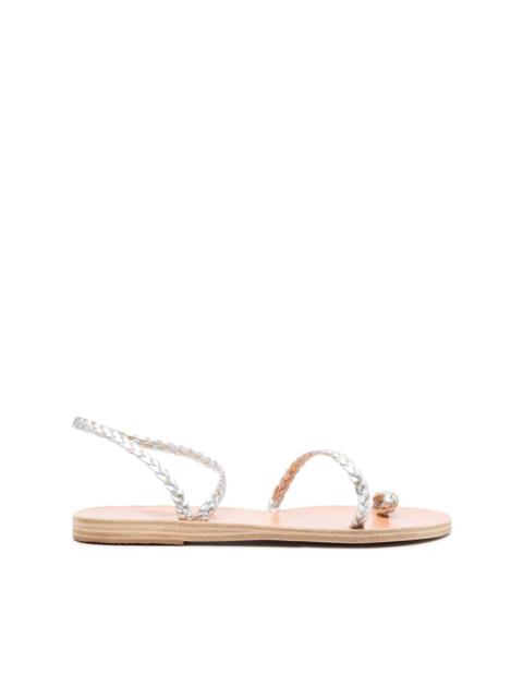 braided open-toe sandals