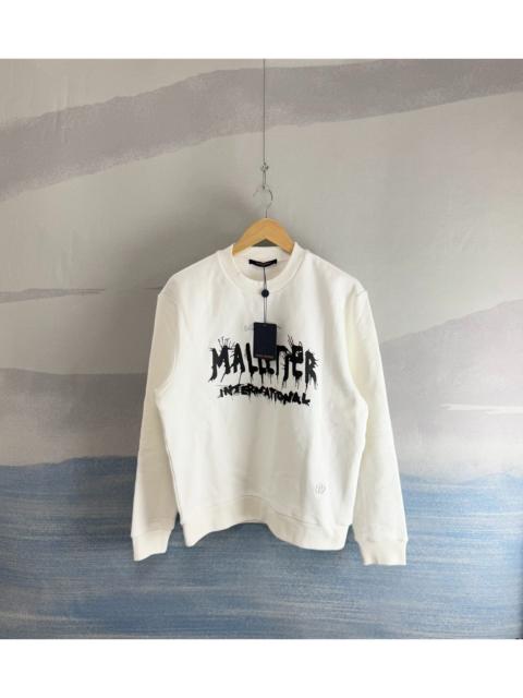 Louis Vuitton Louis Vuitton White "1854" Embroidered Graffiti-Letter Sweatshirt