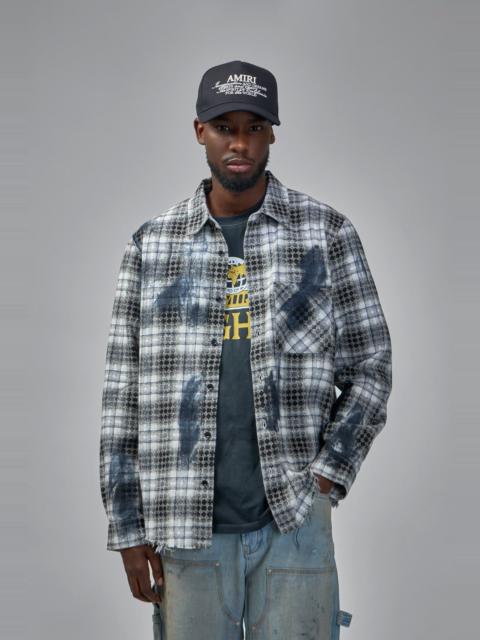 AMIRI Quad Bleach Flannel Shirt