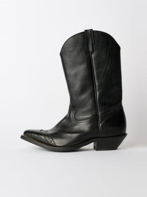 Our Legacy Consultant Boot Deep Black Leather