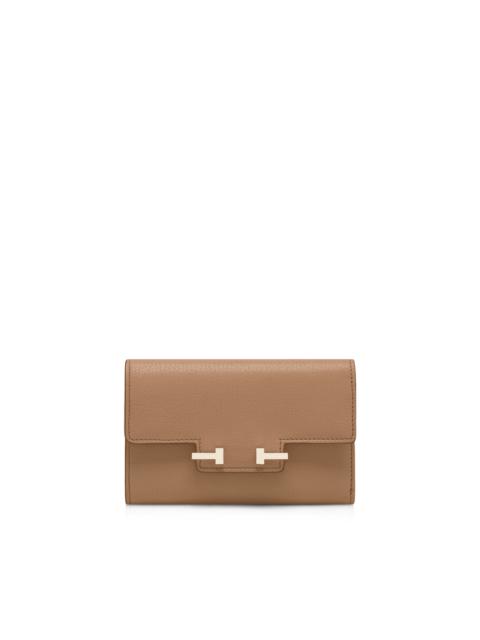 TOM FORD SUPPLE GRAIN LEATHER AUBE COMPACT WALLET
