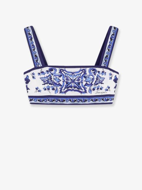 Dolce & Gabbana Dolce & Gabbana Women Cotton Top With Maiolica Print