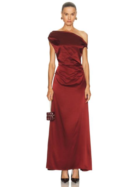 STAUD Phare Silk Maxi Dress