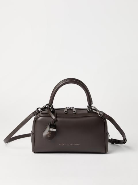 Brunello Cucinelli Explorer small Boston bag in glossy nappa leather
