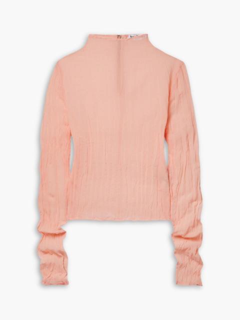 Acne Studios Crinkled-georgette top