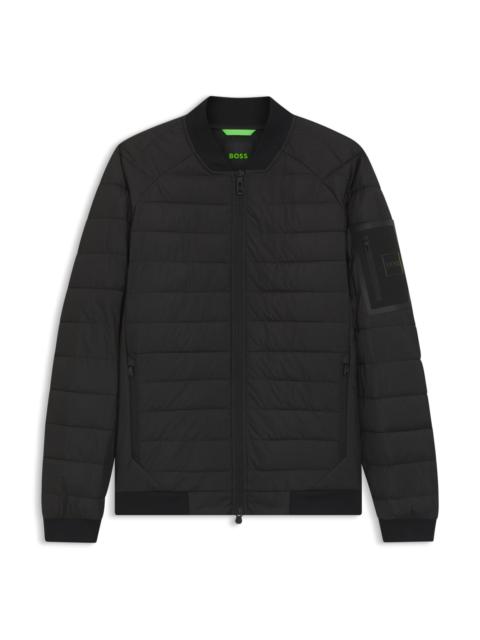 BOSS PADDED BOMBER JACKET WITH WATER-REPELLENT FINISH