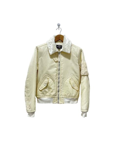 Other Designers Polo Ralph Lauren - Polo Jeans Ralph Lauren Bomber Cropped Jacket Fur Collar