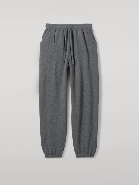 Johnstons of Elgin Tapered Cashmere Grey Joggers