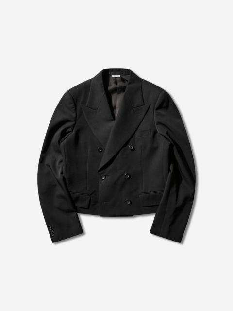 Comme des Garçons Homme Plus Men's Double-Breasted Cropped Blazer Black