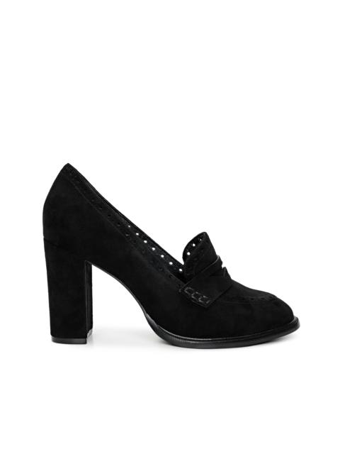 L'AGENCE Bea Brogue Block-Heel Loafer