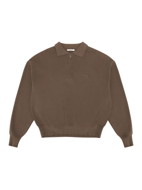 entire studios LS CLUB POLO LIGHT BROWN