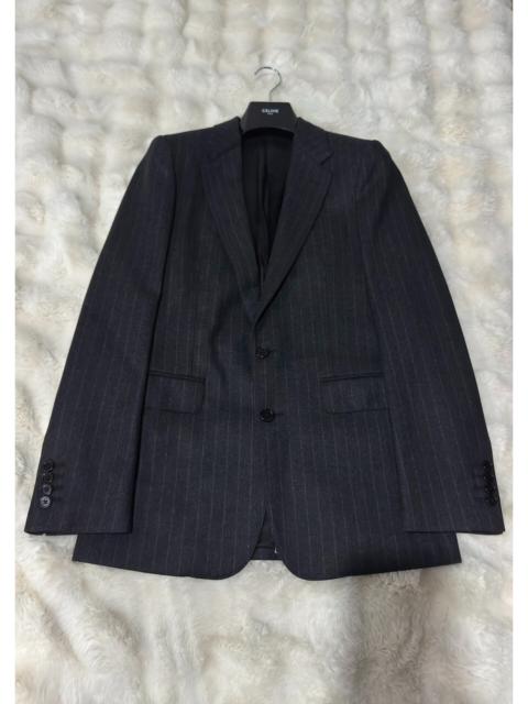CELINE Celine Brand-New Striped Flannel Suit (FW23 Runway Piece)